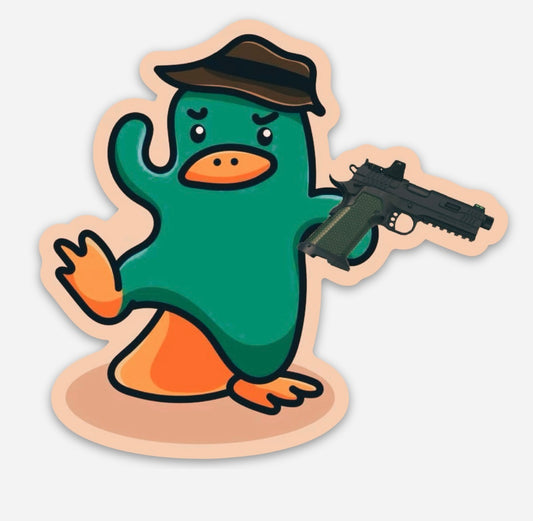 1911 Platypus sticker